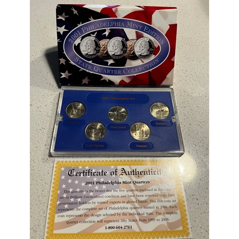 2001 Philadelphia Mint Edition‎ State Quarter Collection New